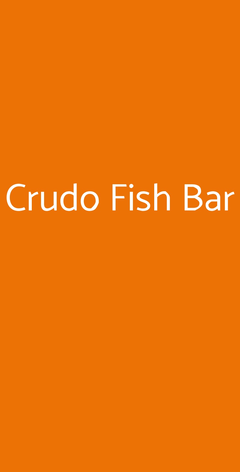 Crudo Fish Bar Civitavecchia menù 1 pagina