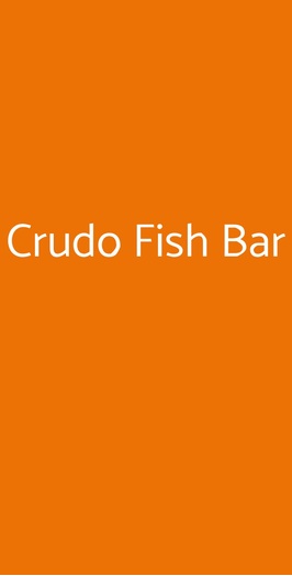 Crudo Fish Bar, Civitavecchia