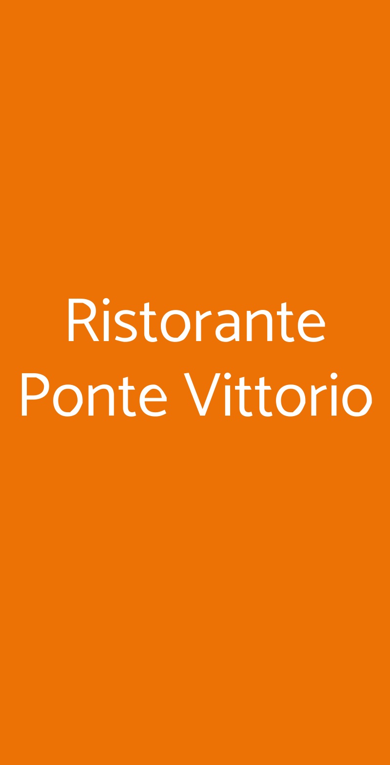 Ristorante Ponte Vittorio Roma menù 1 pagina