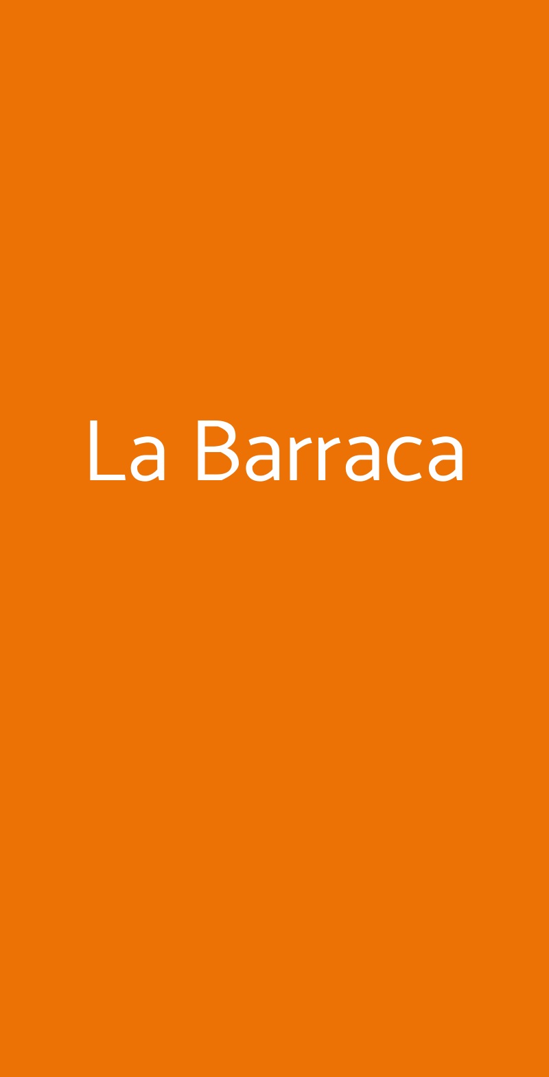 La Barraca Pomezia menù 1 pagina