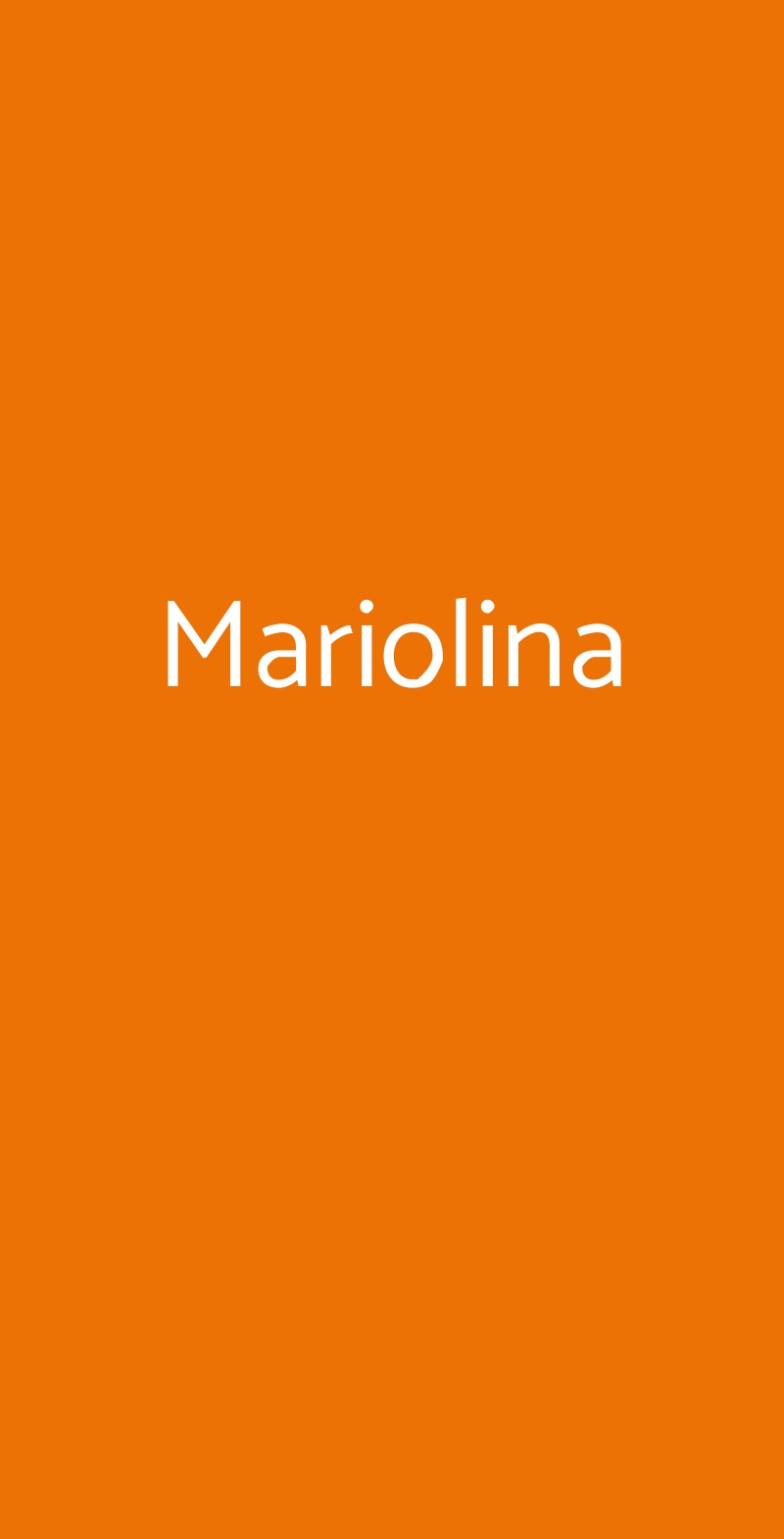 Mariolina Roma menù 1 pagina