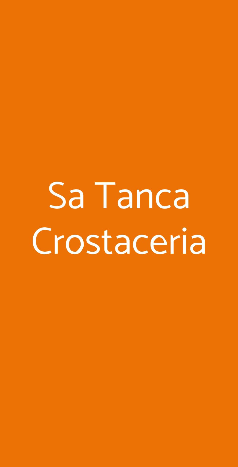 Sa Tanca Crostaceria Roma menù 1 pagina