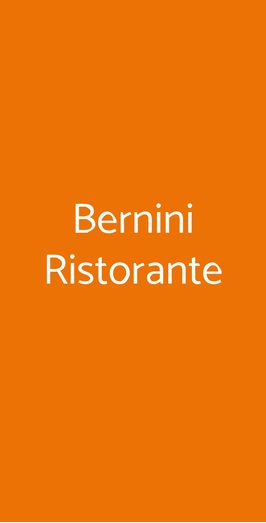 Bernini Ristorante, Roma