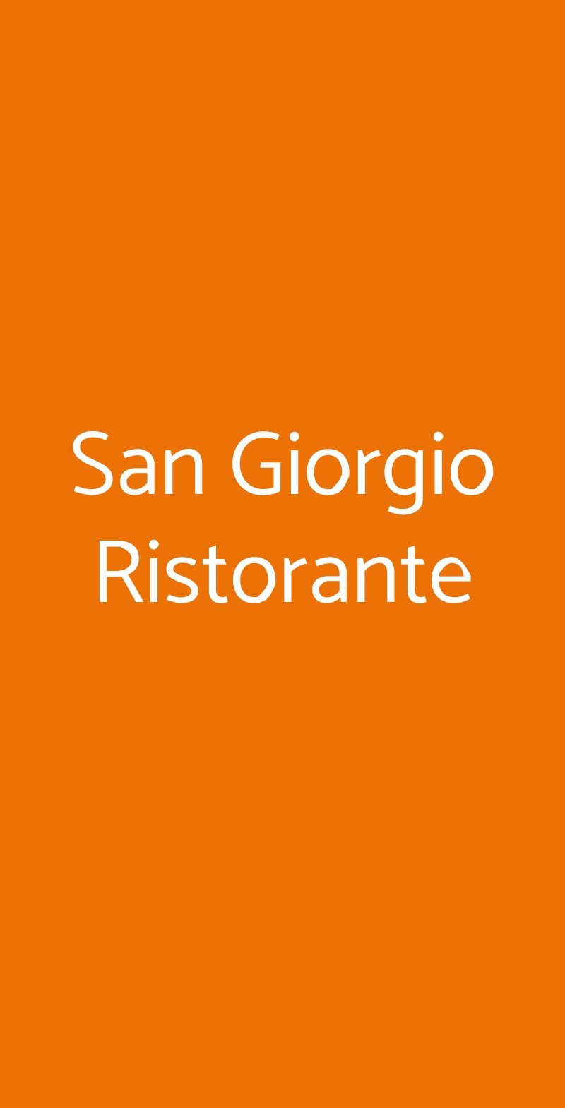 San Giorgio Ristorante Maccarese menù 1 pagina