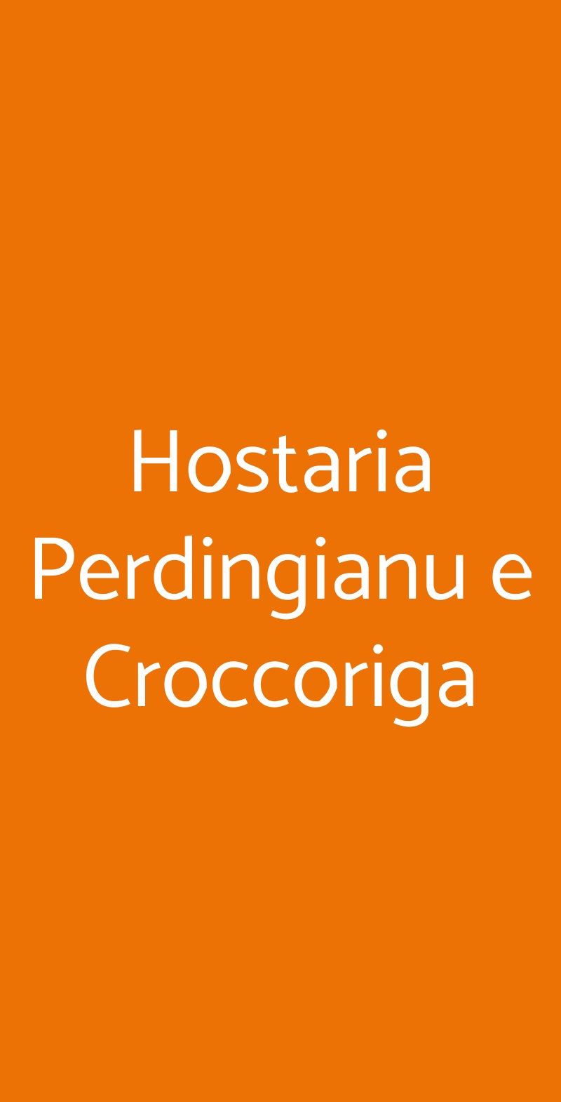 Hostaria Perdingianu e Croccoriga Roma menù 1 pagina