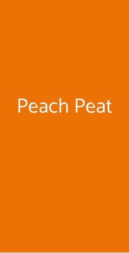 Peach Peat, Albano Laziale
