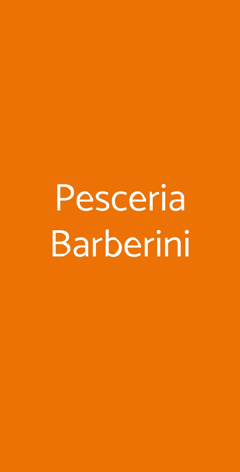 Pesceria Barberini Roma menù 1 pagina