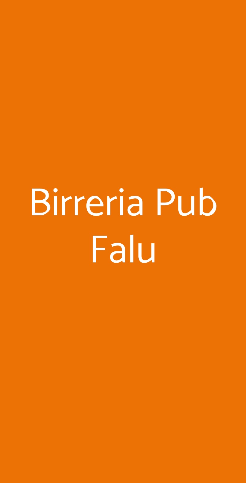 Birreria Pub Falu Guidonia Montecelio menù 1 pagina