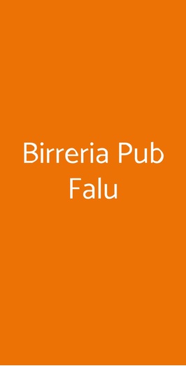 Birreria Pub Falu, Guidonia Montecelio