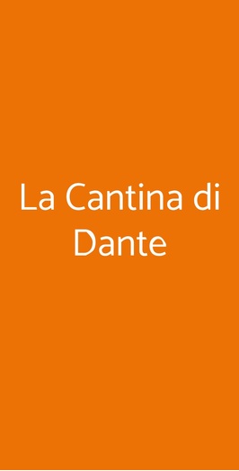 La Cantina Di Dante, Roma