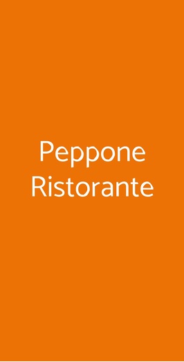 Peppone Ristorante, Roma