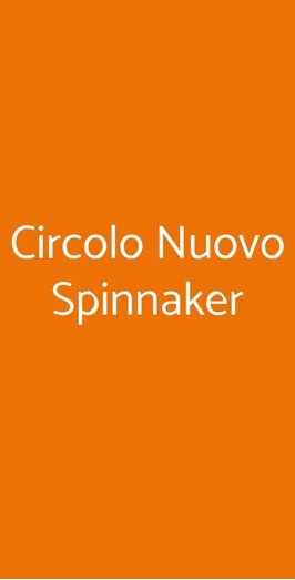 Circolo Nuovo Spinnaker, Fiumicino