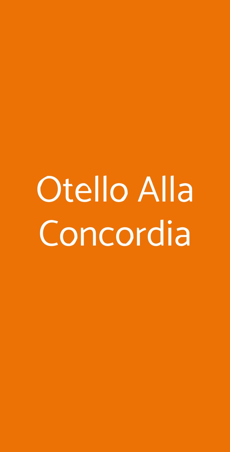 Otello Alla Concordia Roma menù 1 pagina