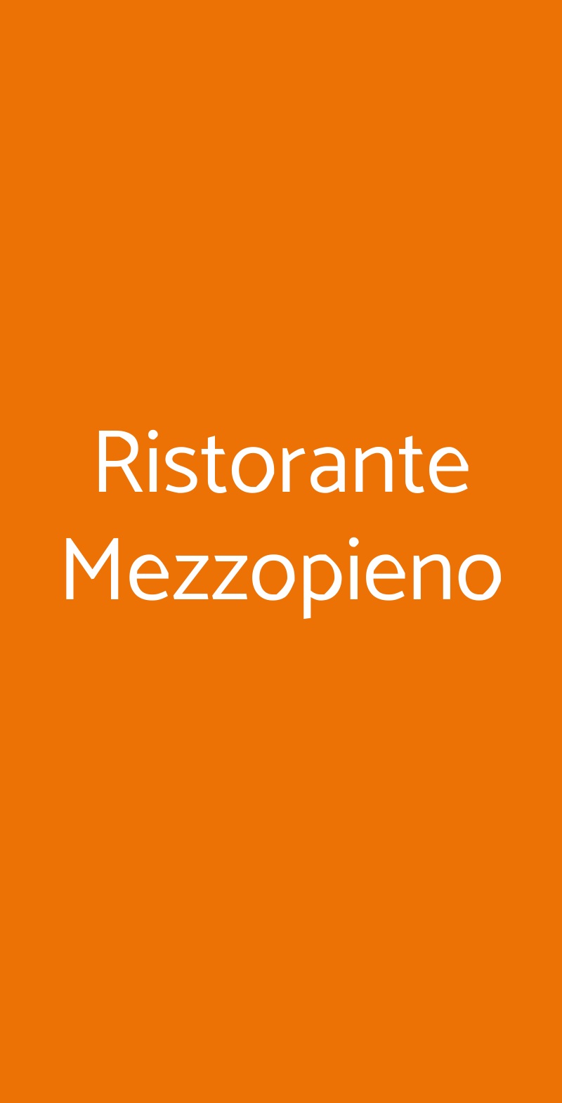 Ristorante Mezzopieno, Roma