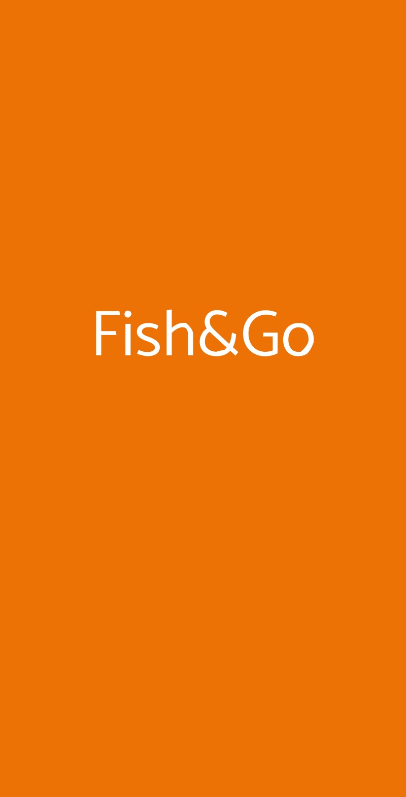 Fish&Go Roma menù 1 pagina