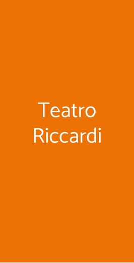 Teatro Riccardi, Roma