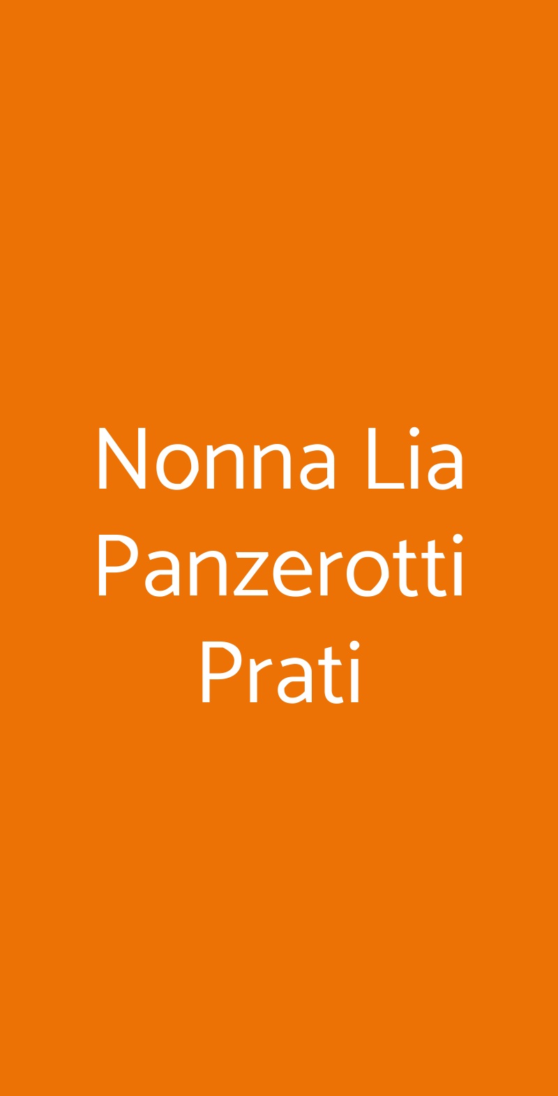 Nonna Lia Panzerotti Prati Roma menù 1 pagina