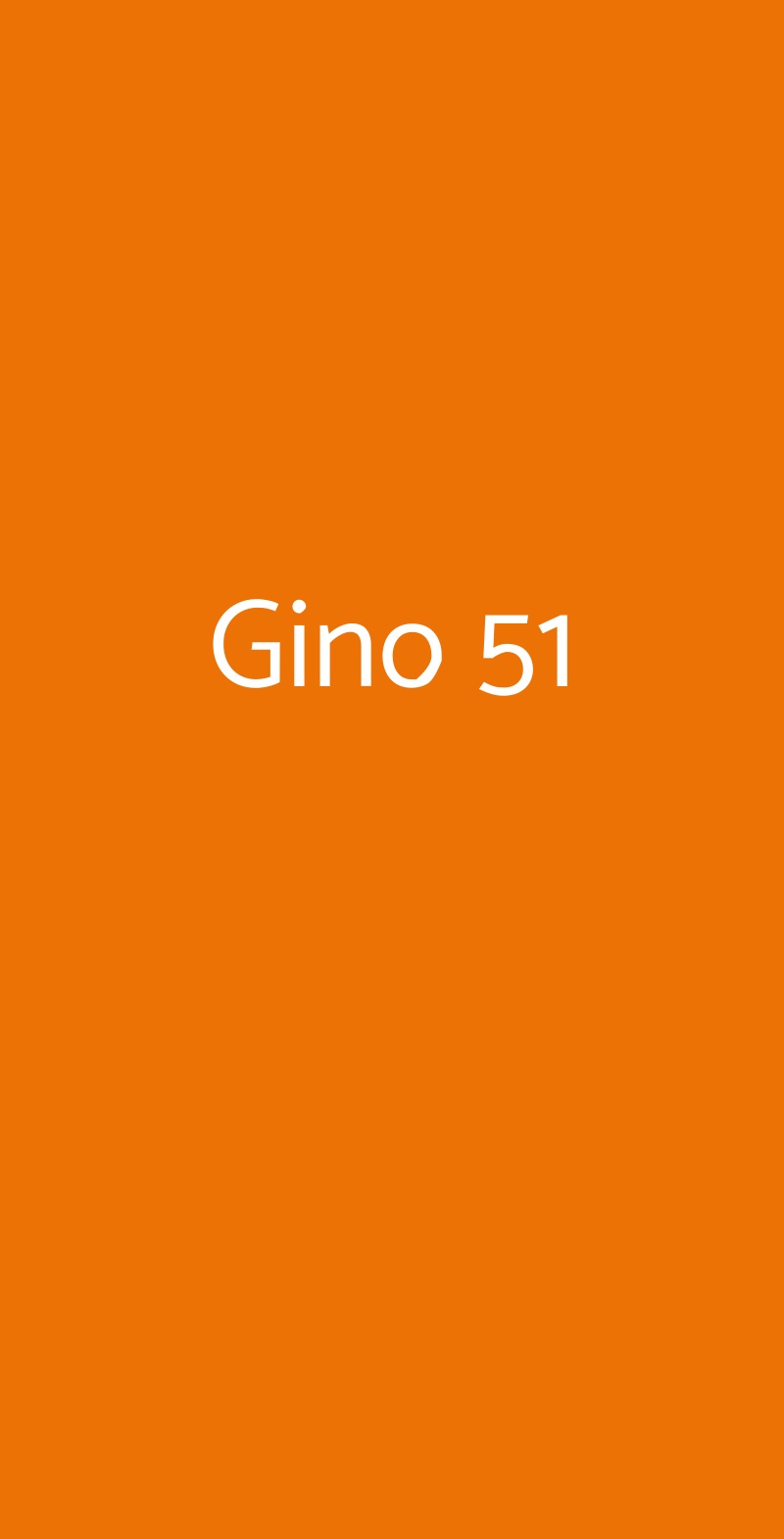 Gino 51 Roma menù 1 pagina