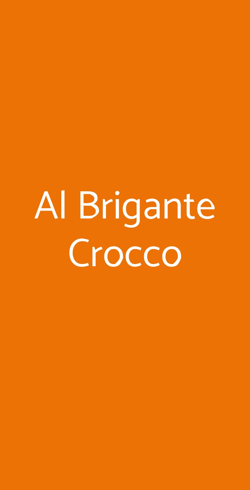 Al Brigante Crocco Roma menù 1 pagina