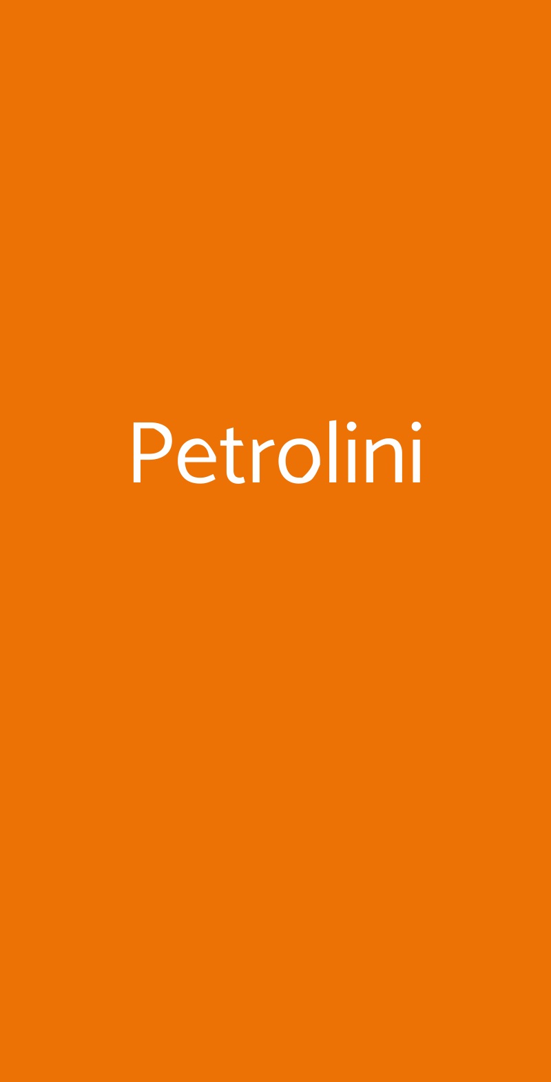 Petrolini Roma menù 1 pagina