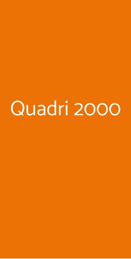 Quadri 2000, Castel Gandolfo