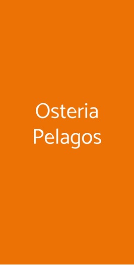 Osteria Pelagos