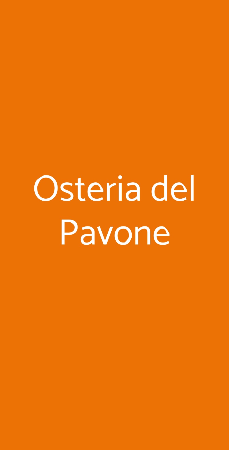 Osteria Del Pavone, Roma