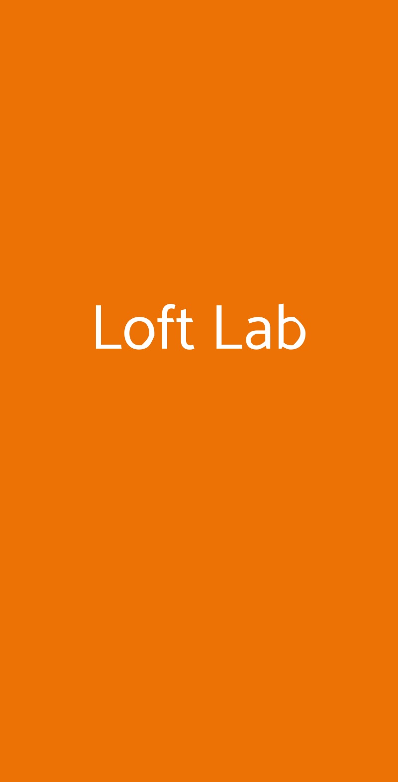 Loft Lab Guidonia Montecelio menù 1 pagina