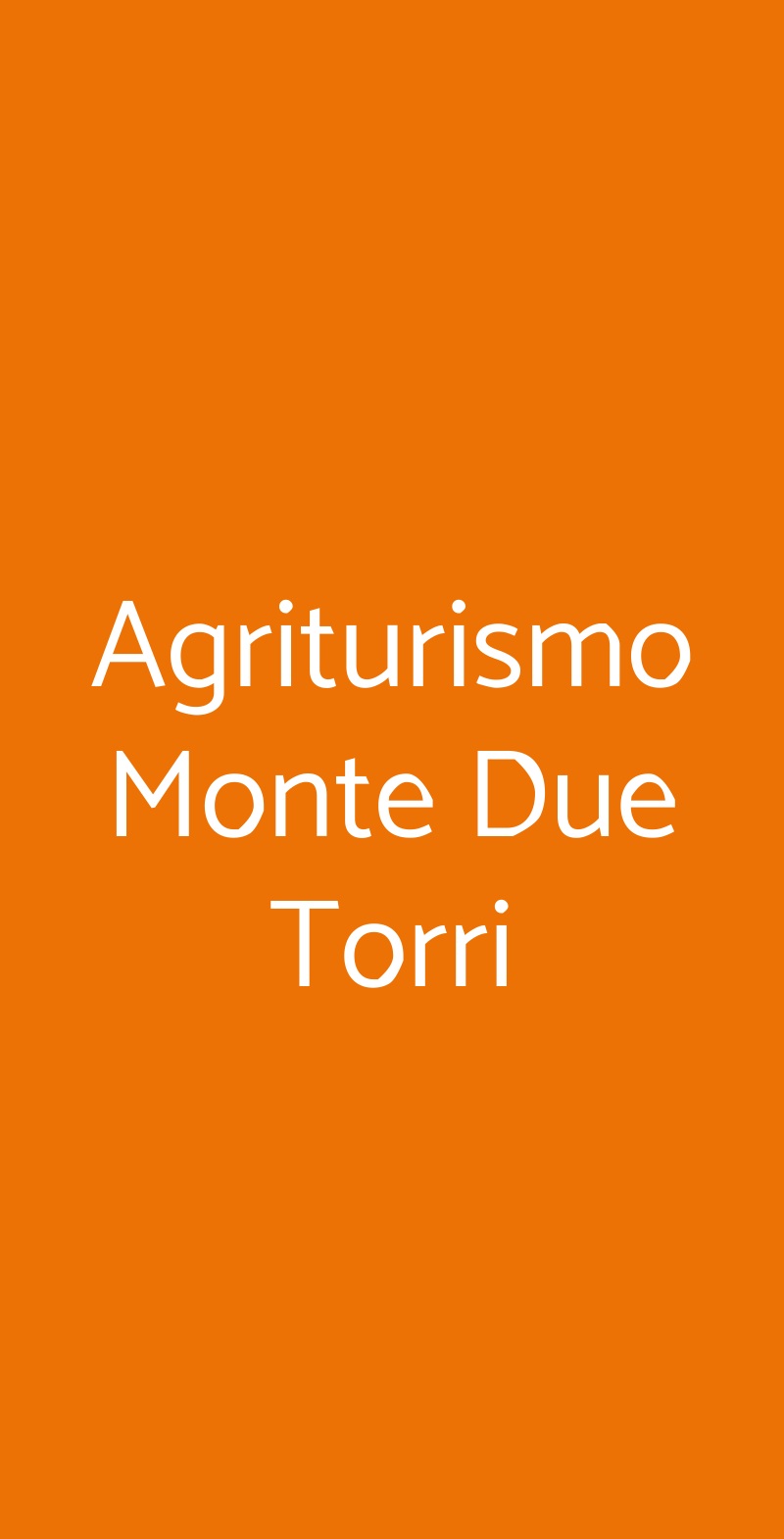 Agriturismo Monte Due Torri Genova menù 1 pagina