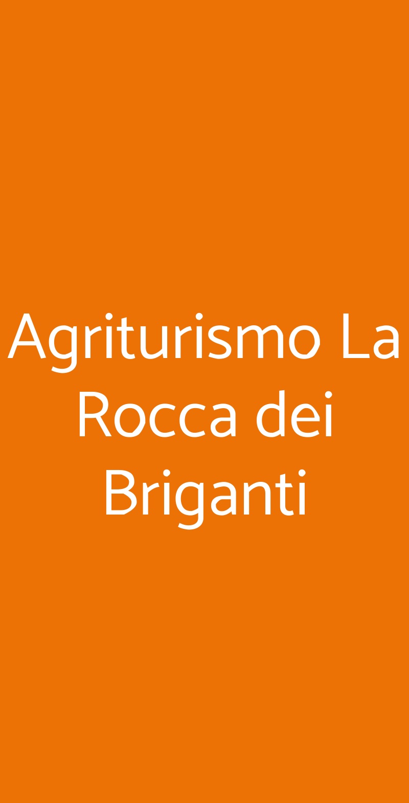 Agriturismo La Rocca dei Briganti Artena menù 1 pagina