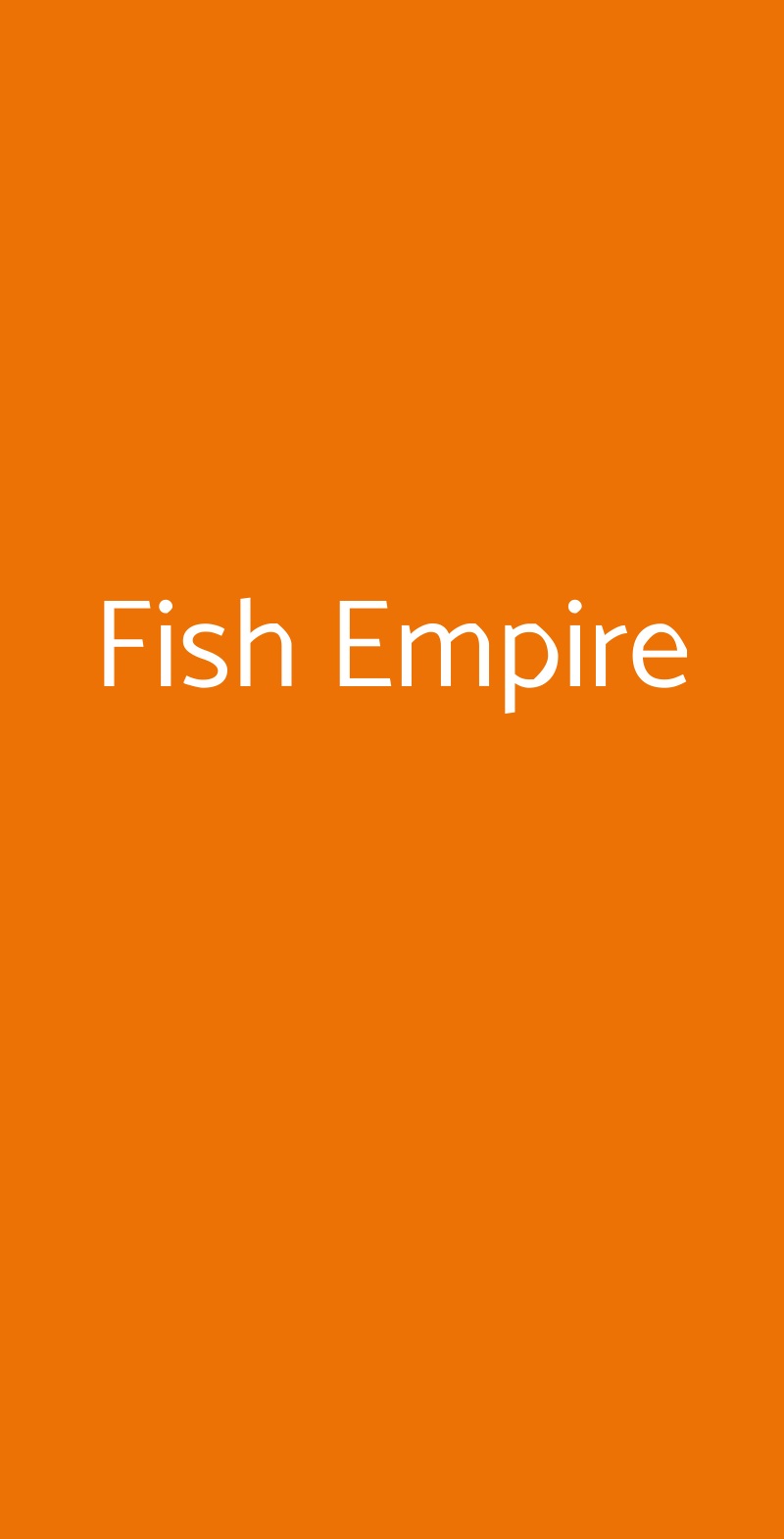 Fish Empire Roma menù 1 pagina