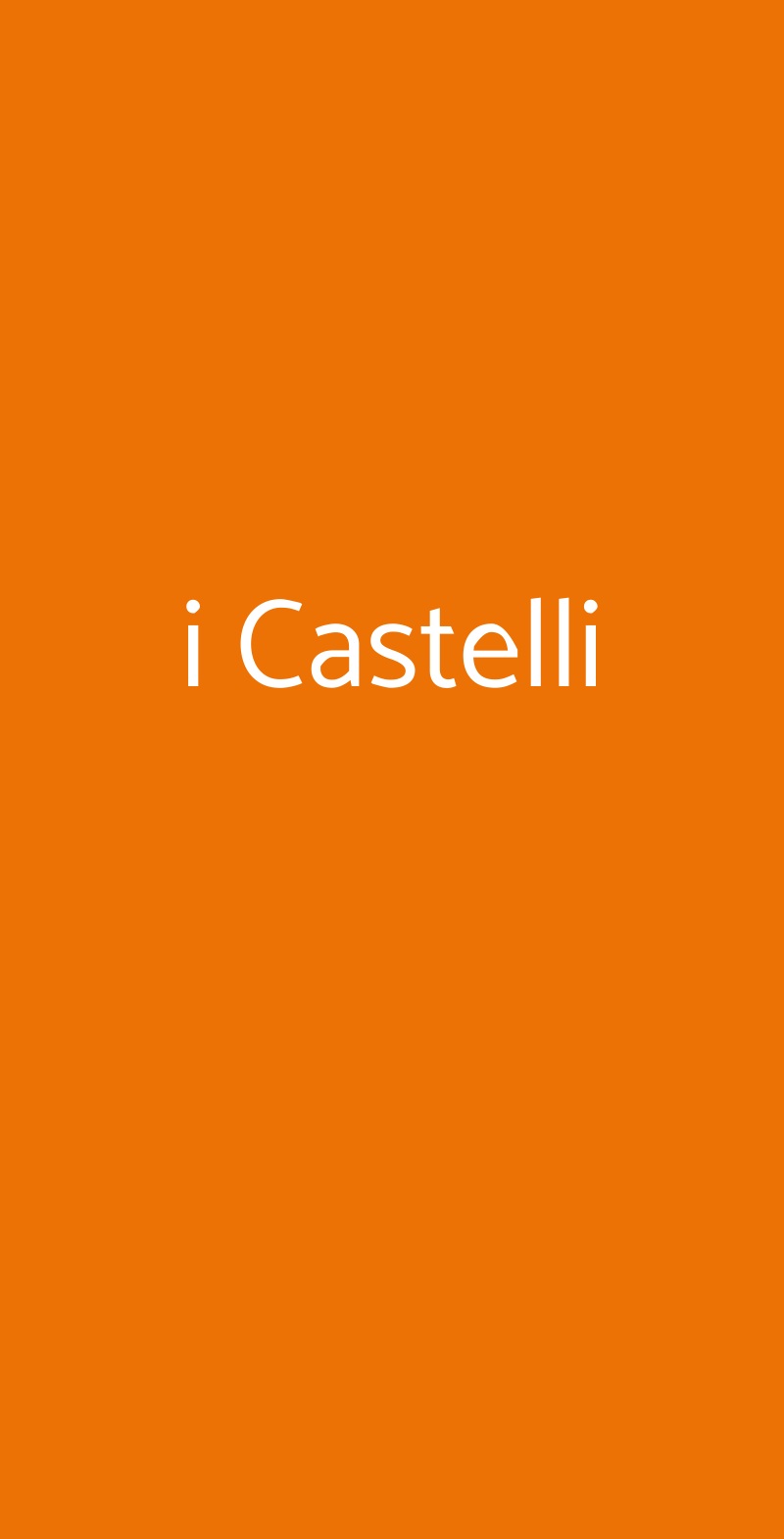 i Castelli Genzano di Roma menù 1 pagina
