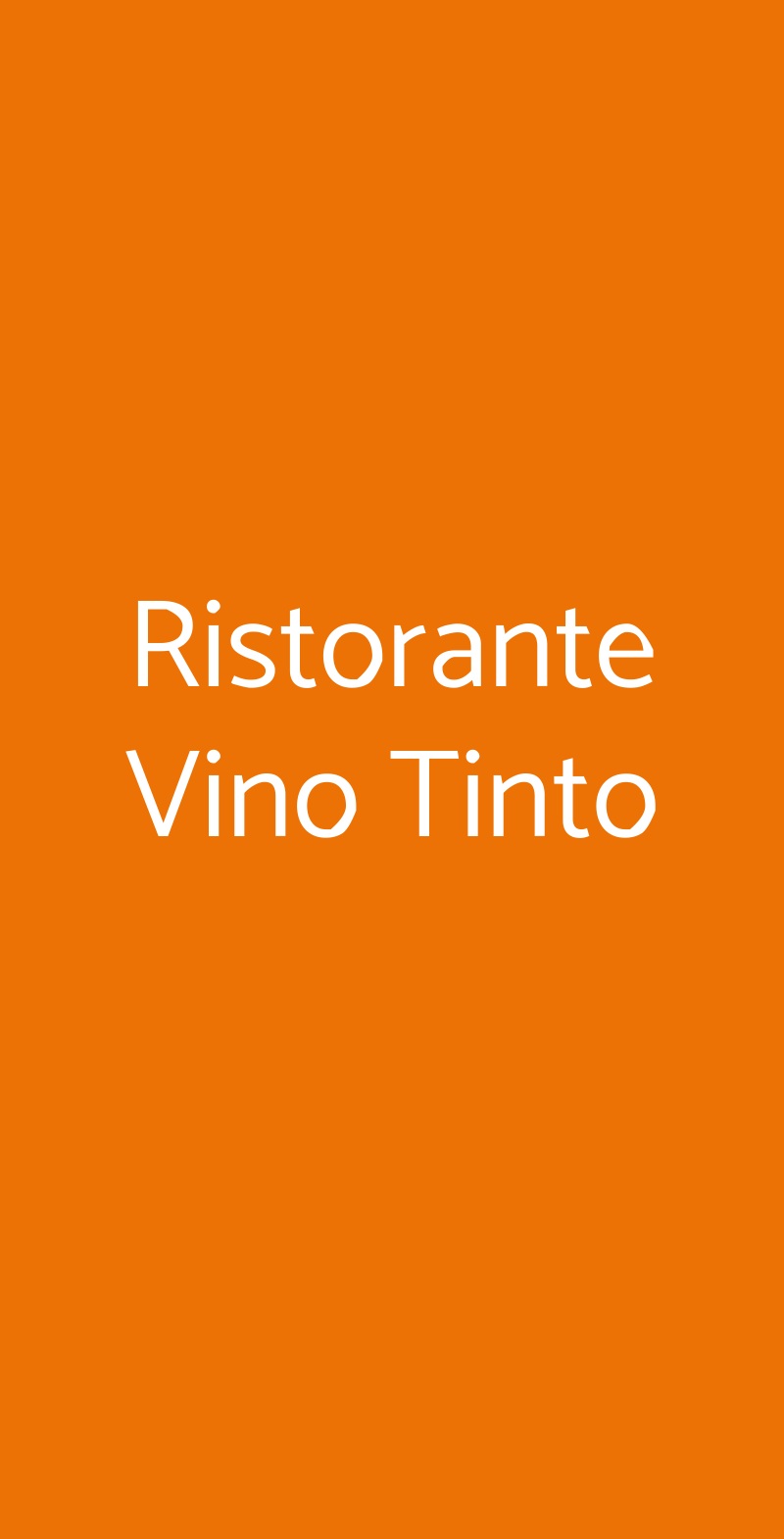 Ristorante Vino Tinto Tivoli menù 1 pagina