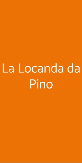 La Locanda Da Pino, Velletri