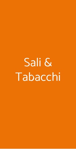 Sali & Tabacchi