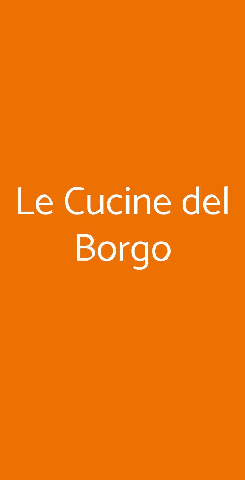 Le Cucine del Borgo Roccantica menù 1 pagina