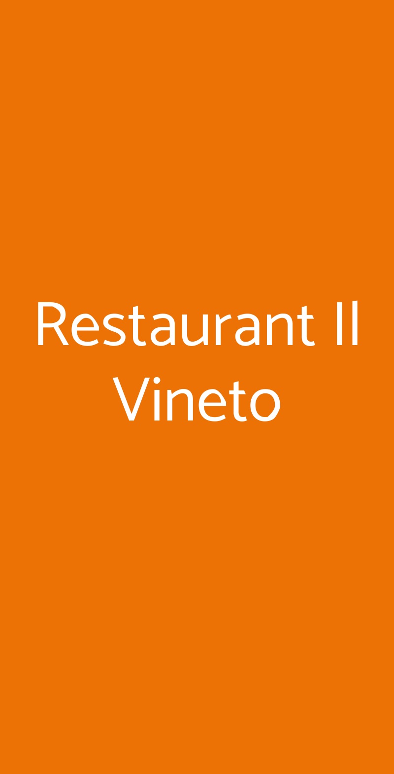 Restaurant Il Vineto Roma menù 1 pagina