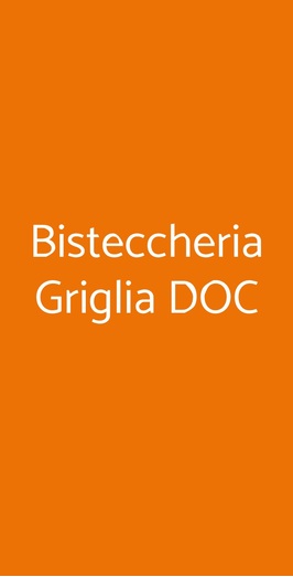 Bisteccheria Griglia Doc, Nettuno