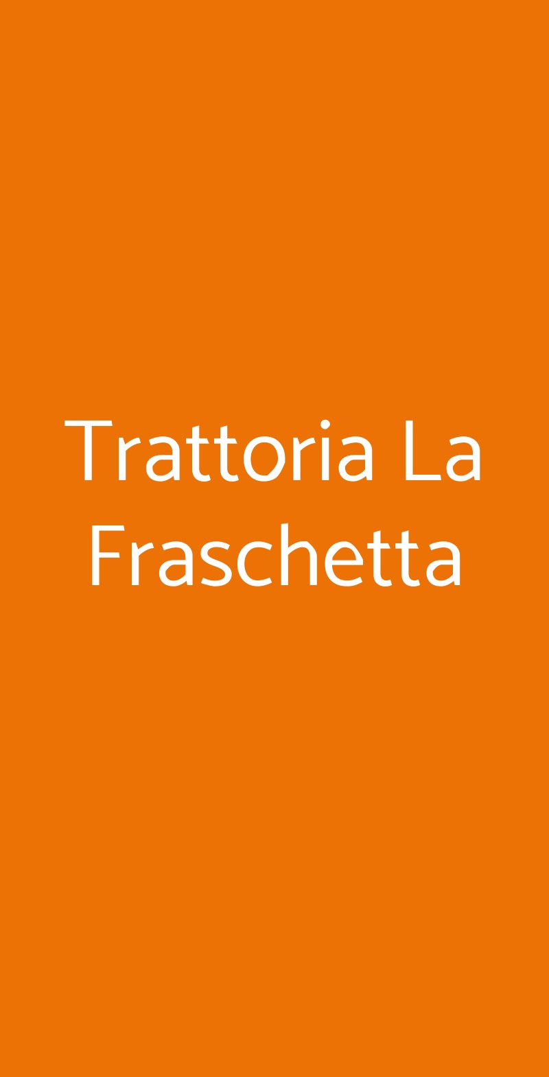 Trattoria La Fraschetta Roma menù 1 pagina