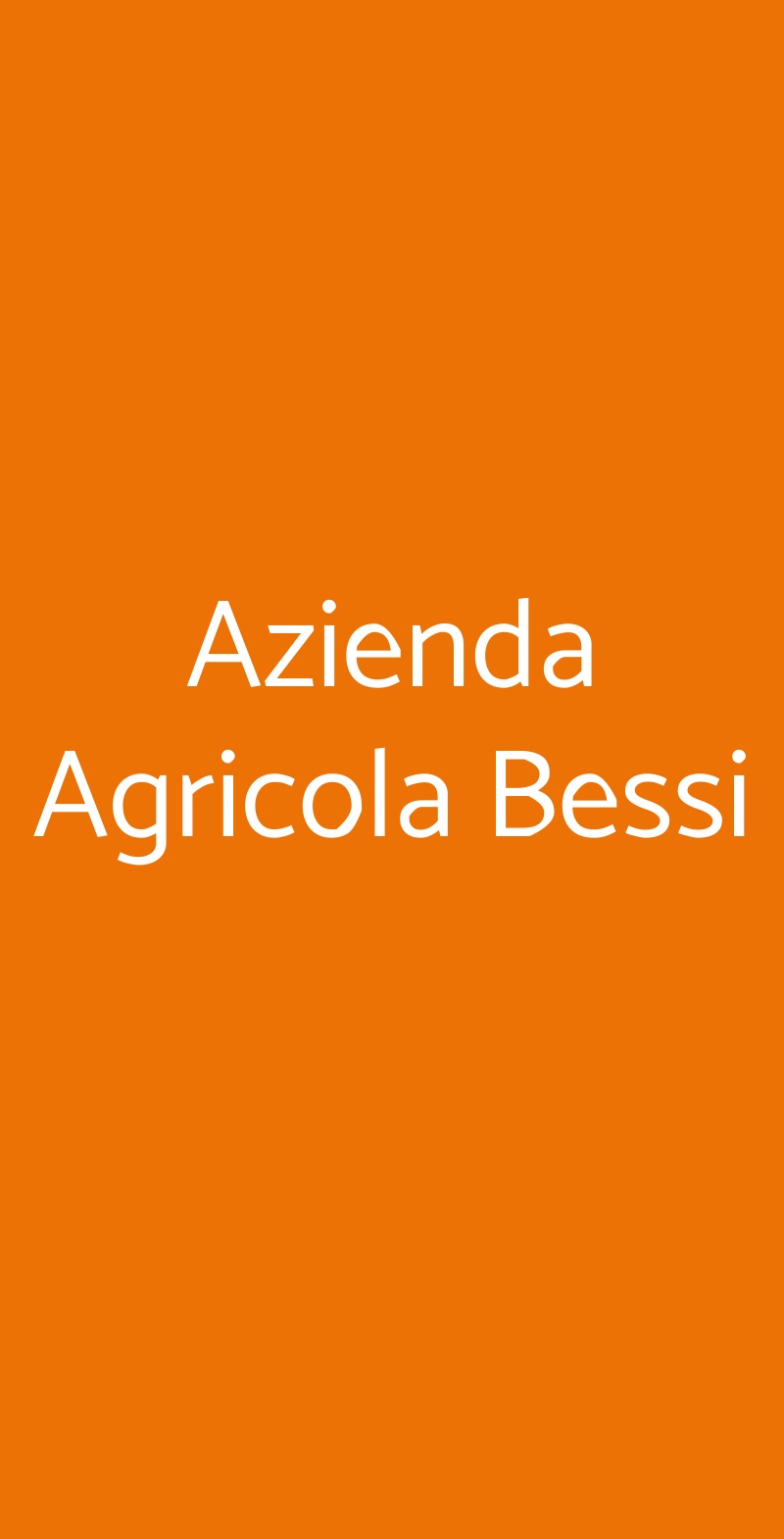 Azienda Agricola Bessi Velletri menù 1 pagina