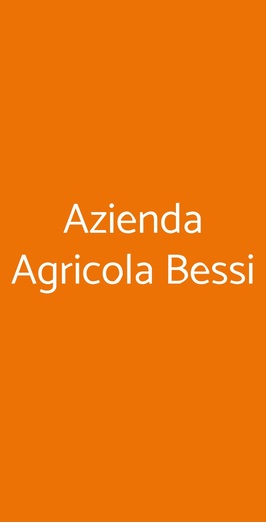 Azienda Agricola Bessi, Velletri