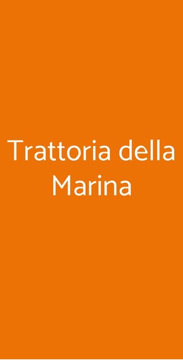 Trattoria Della Marina, Fiumicino