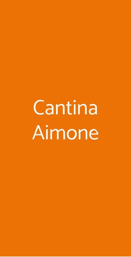 Cantina Aimone, Frascati