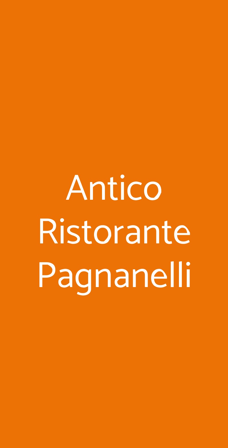 Antico Ristorante Pagnanelli Castel Gandolfo menù 1 pagina