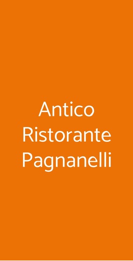 Antico Ristorante Pagnanelli, Castel Gandolfo