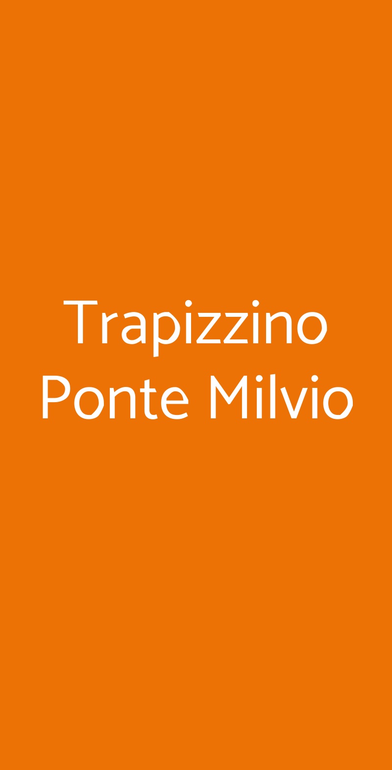 Trapizzino Ponte Milvio Roma menù 1 pagina