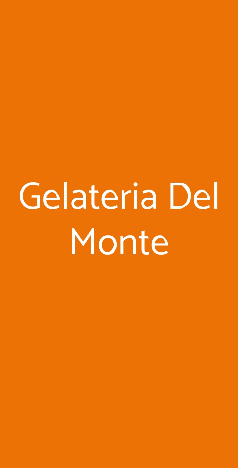 Gelateria Del Monte, Roma