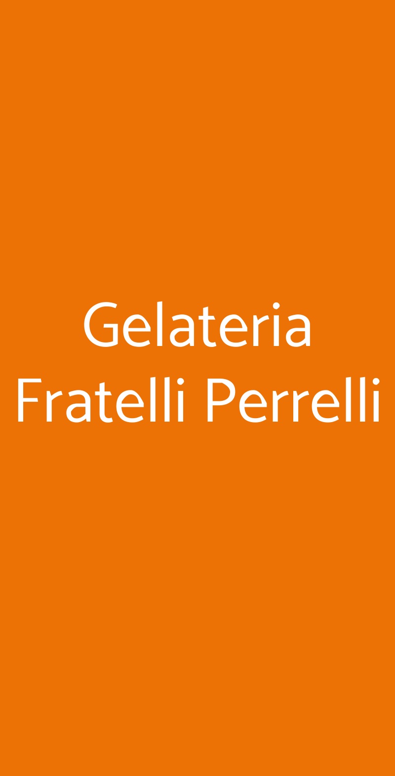 Gelateria Fratelli Perrelli Roma menù 1 pagina