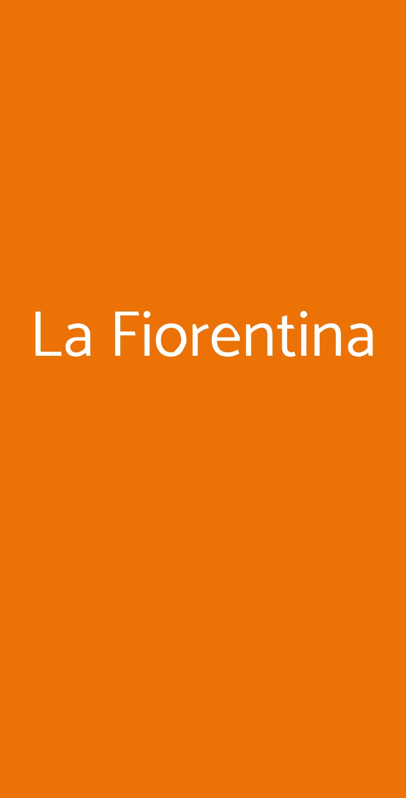 La Fiorentina Fiano Romano menù 1 pagina