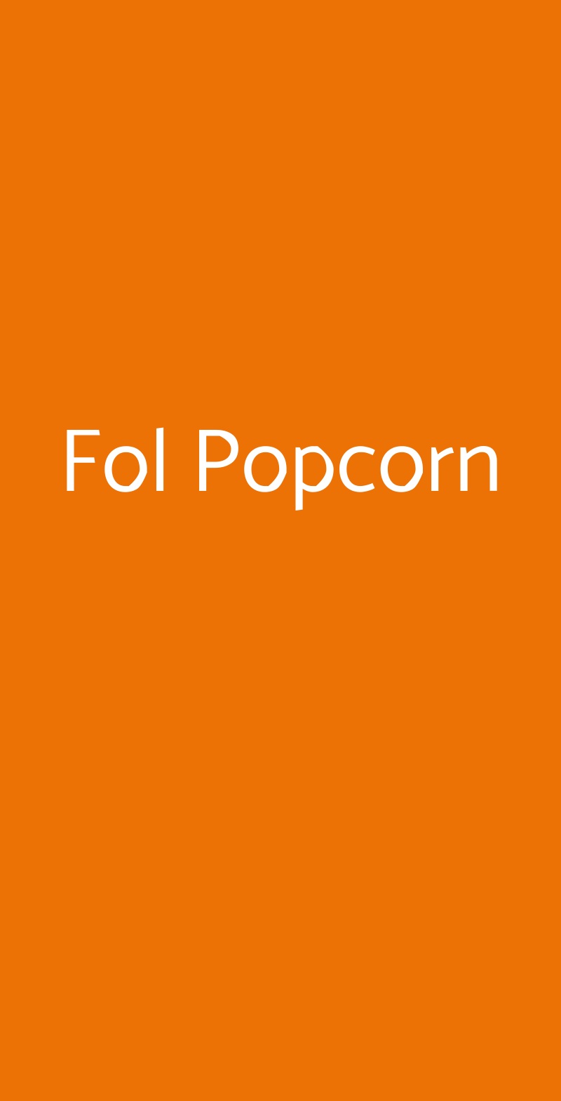 Fol Popcorn Roma menù 1 pagina